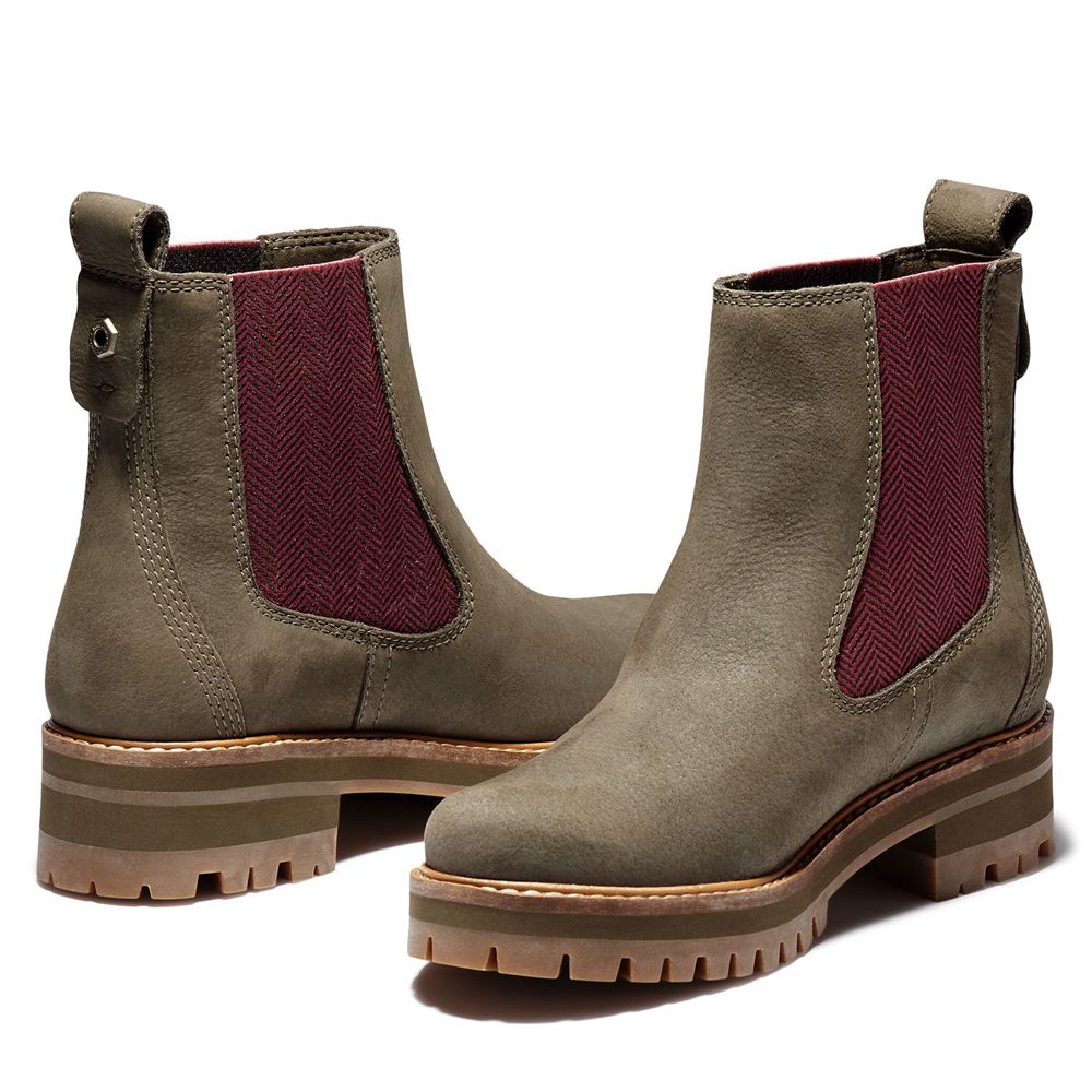 Timberland Womens Chelsea Boots Courmayeur Valley - Olive - India WZ9821567